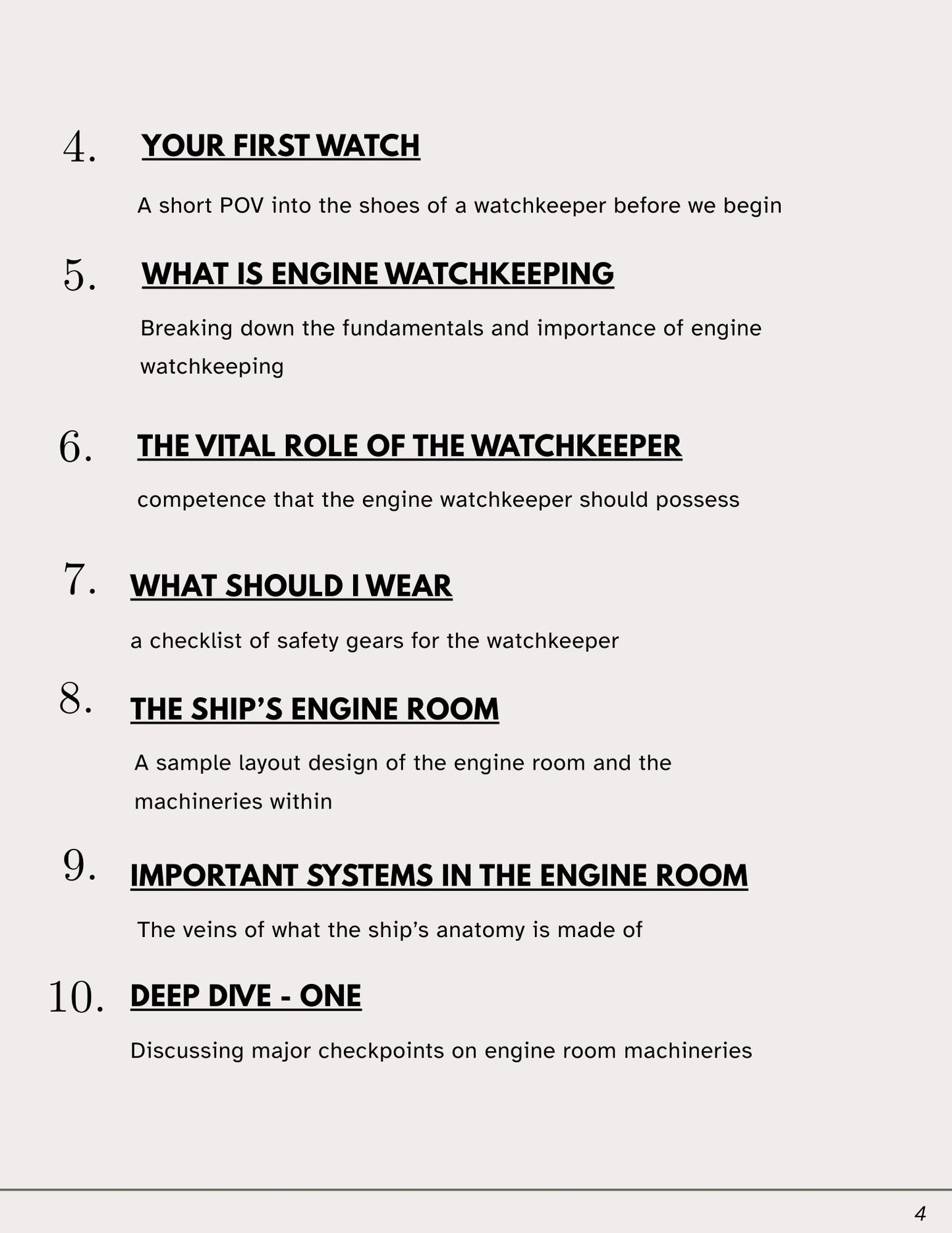 Engine Watchkeeping for beginners 2025
