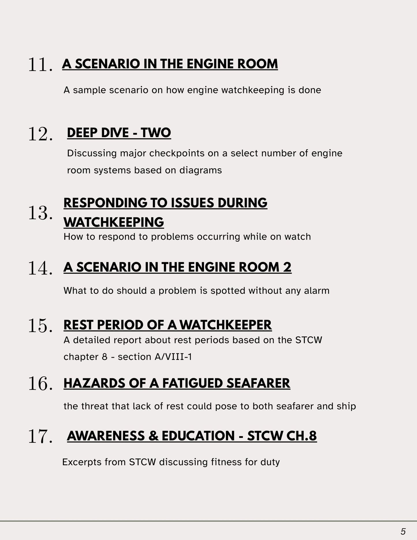 Engine Watchkeeping for beginners 2025