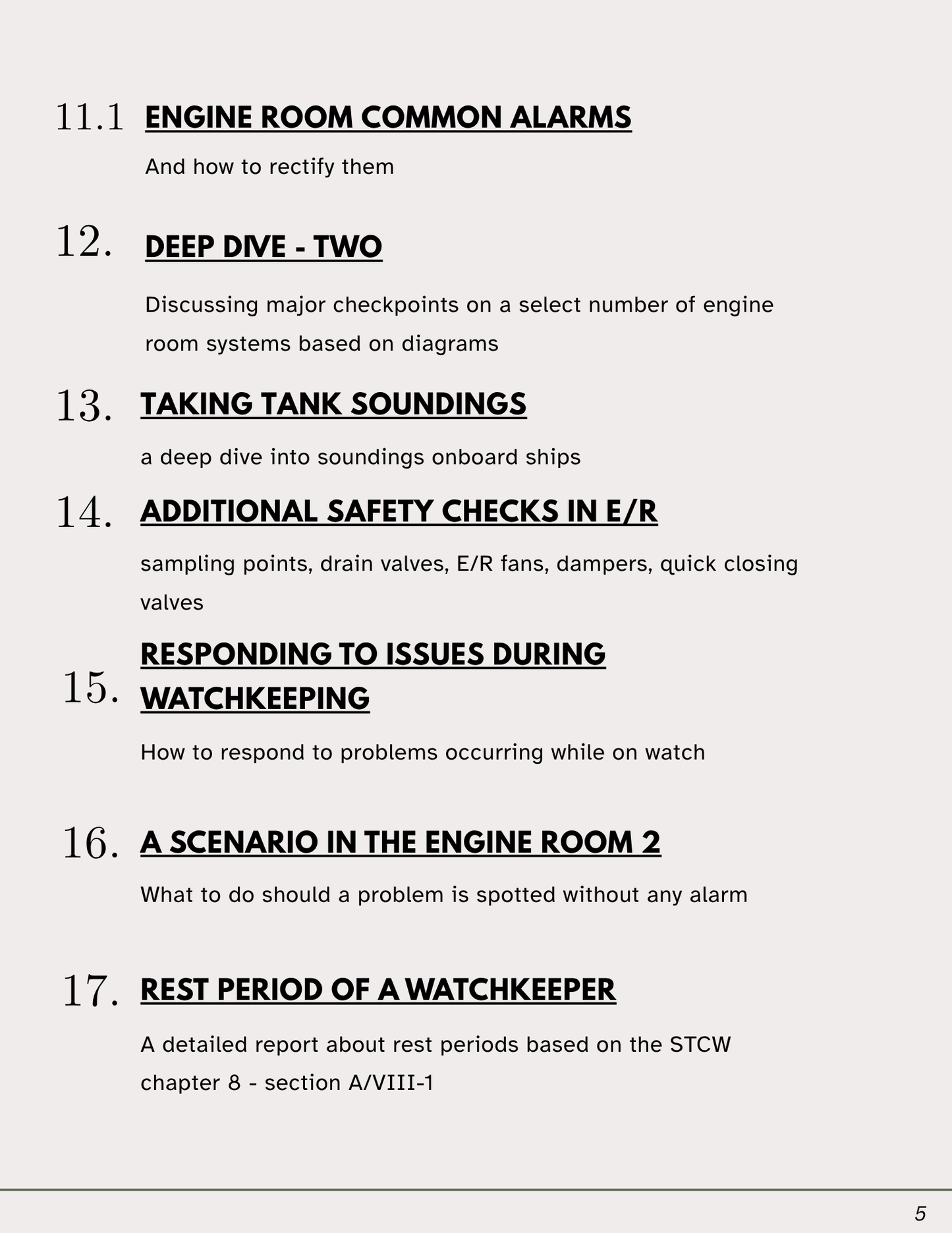 Engine Watchkeeping for beginners 2025