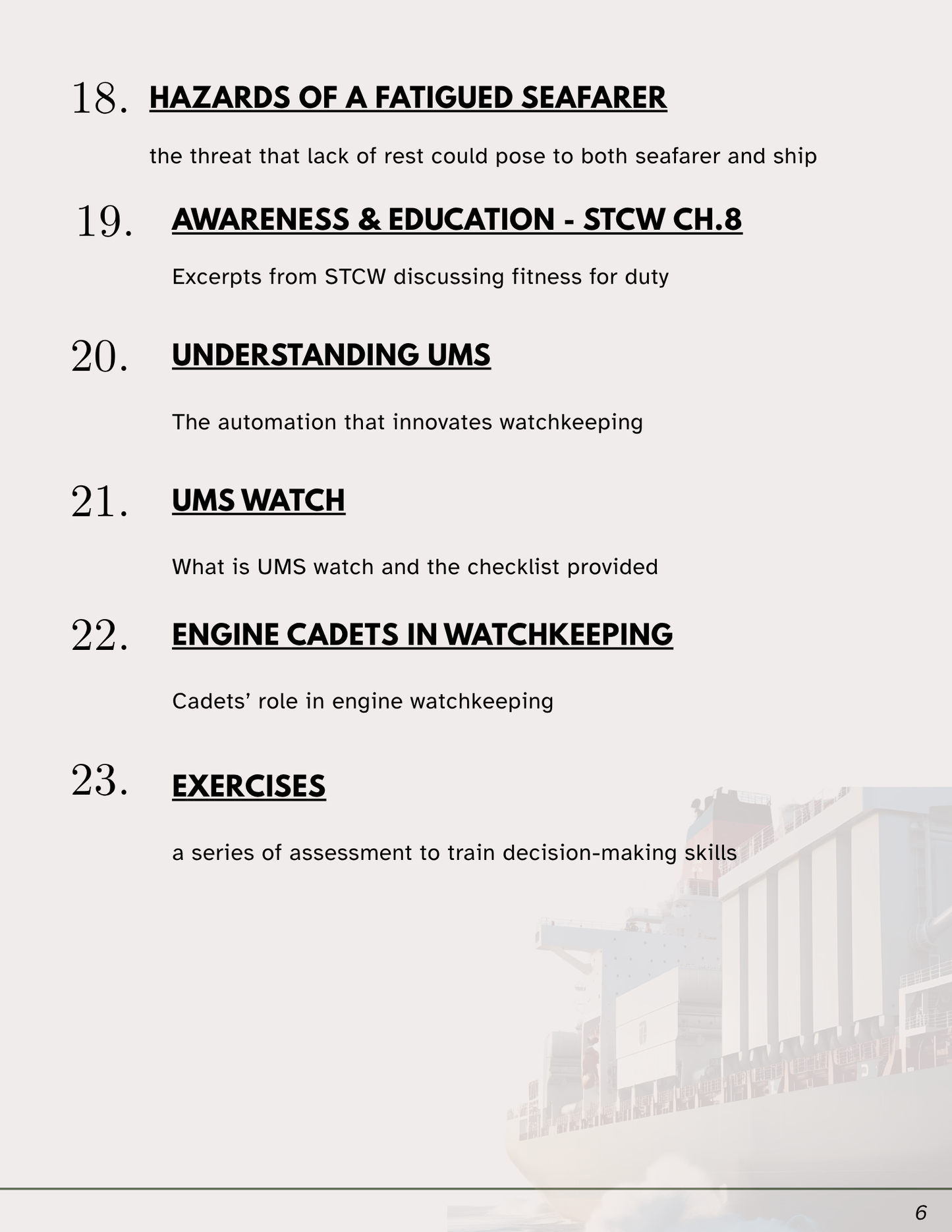Engine Watchkeeping for beginners 2025